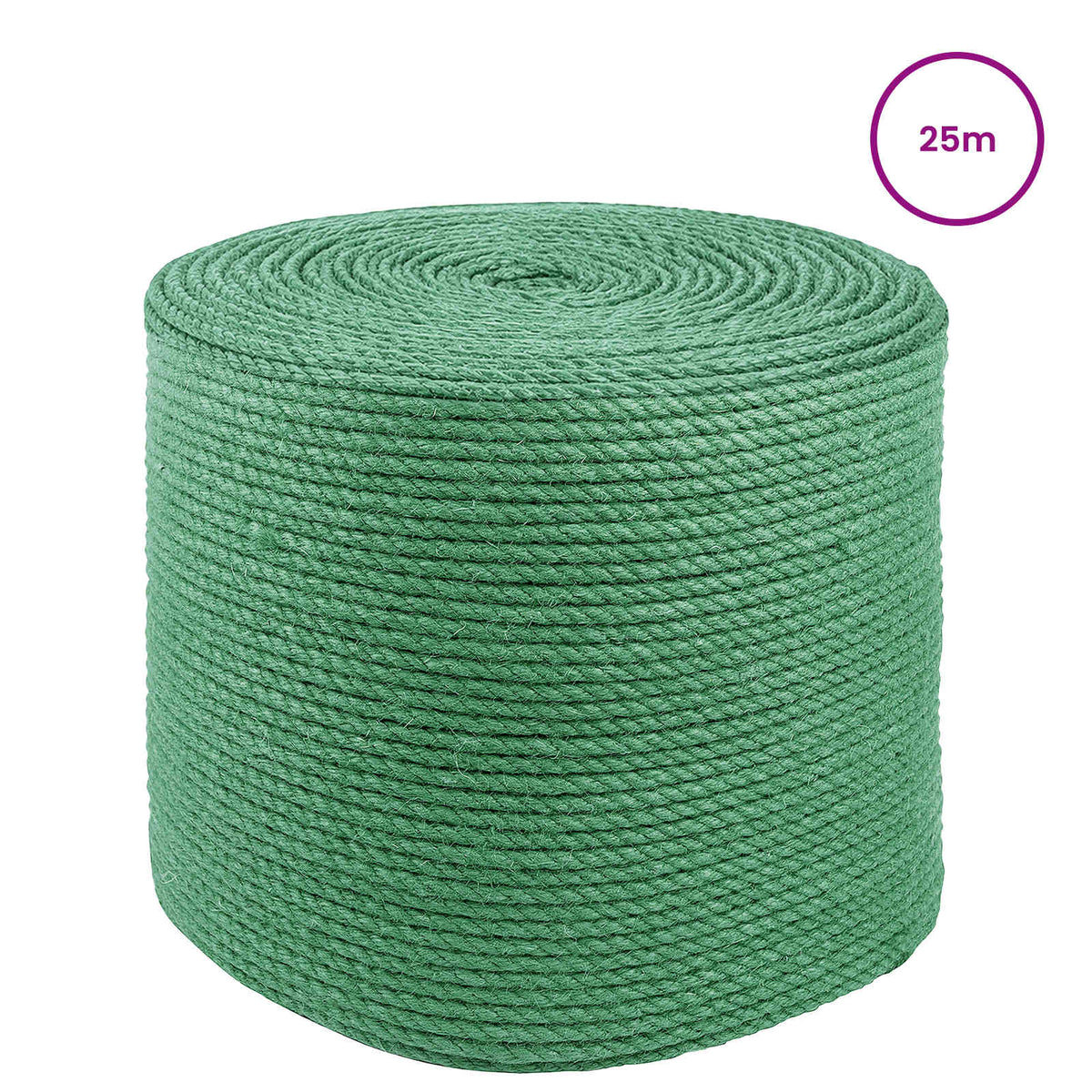 Uže od jute 8 mm Zelena 100% Juta Tossa