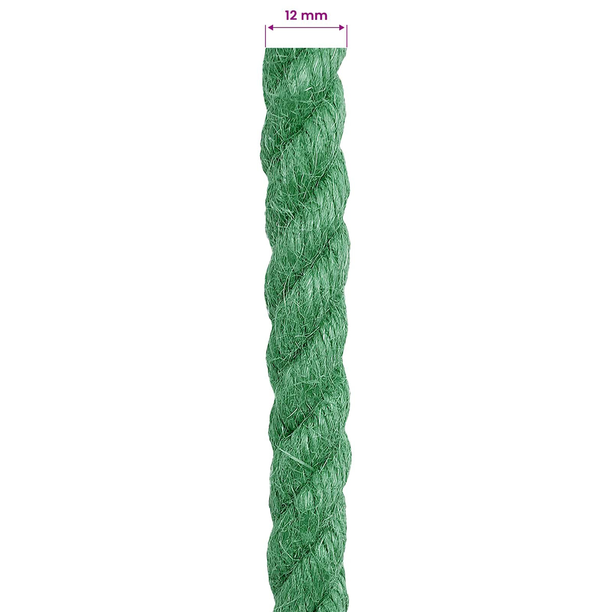 Uže od jute 12 mm Zelena 100% Juta Tossa