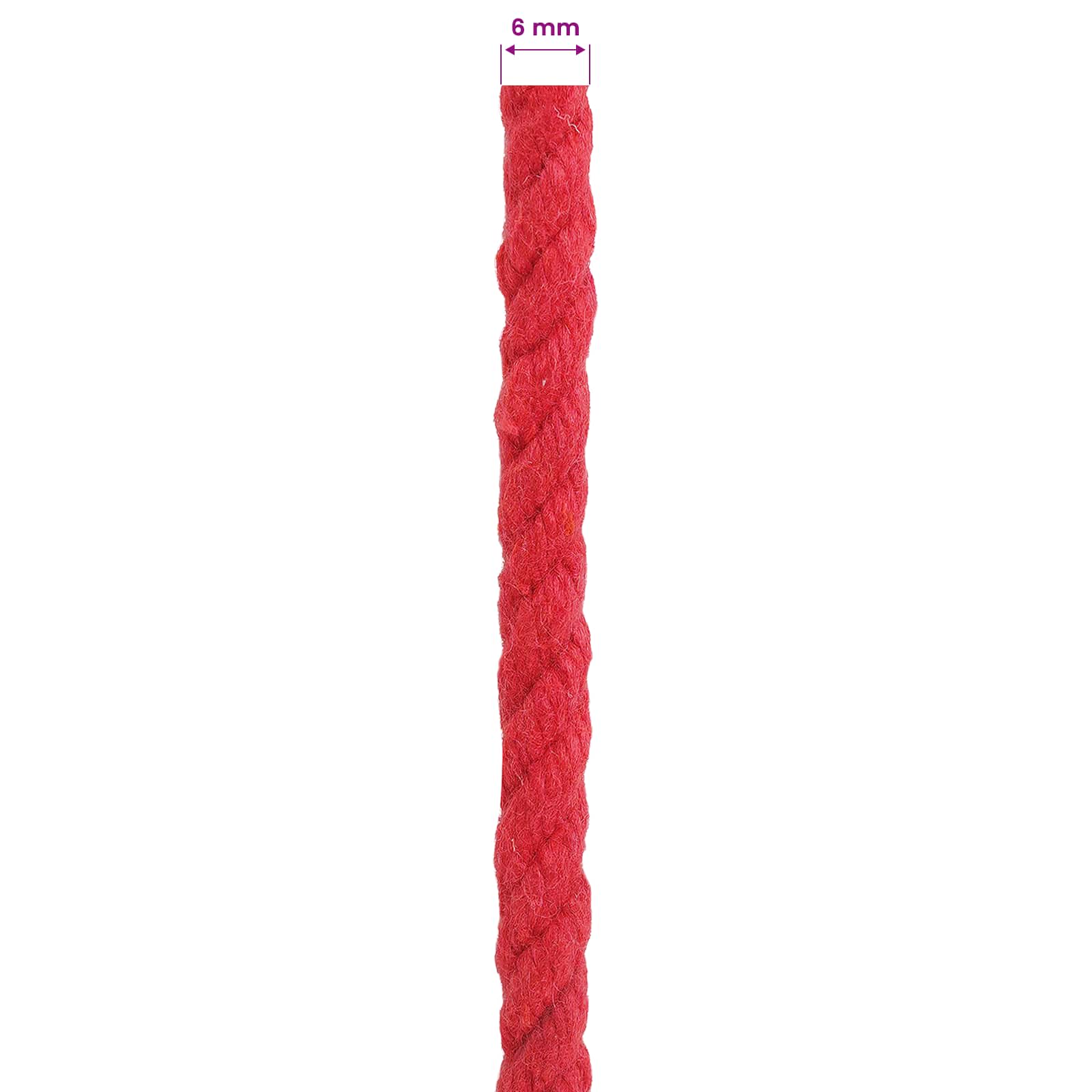 Konop Crvena 0,6 x 0,6 x 50000 cm Pamuk