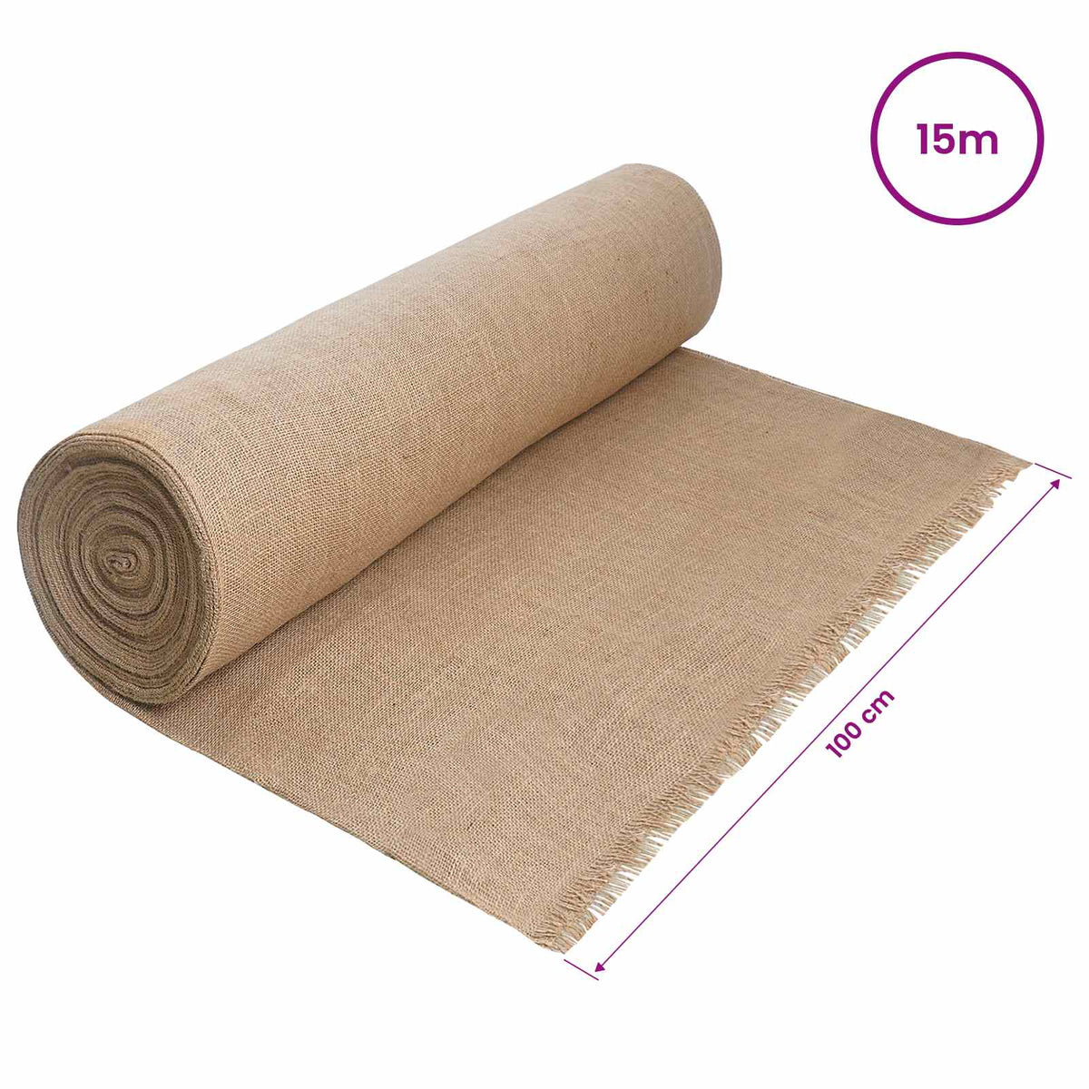 Jutena rola 200 x 1500 cm Prirodna