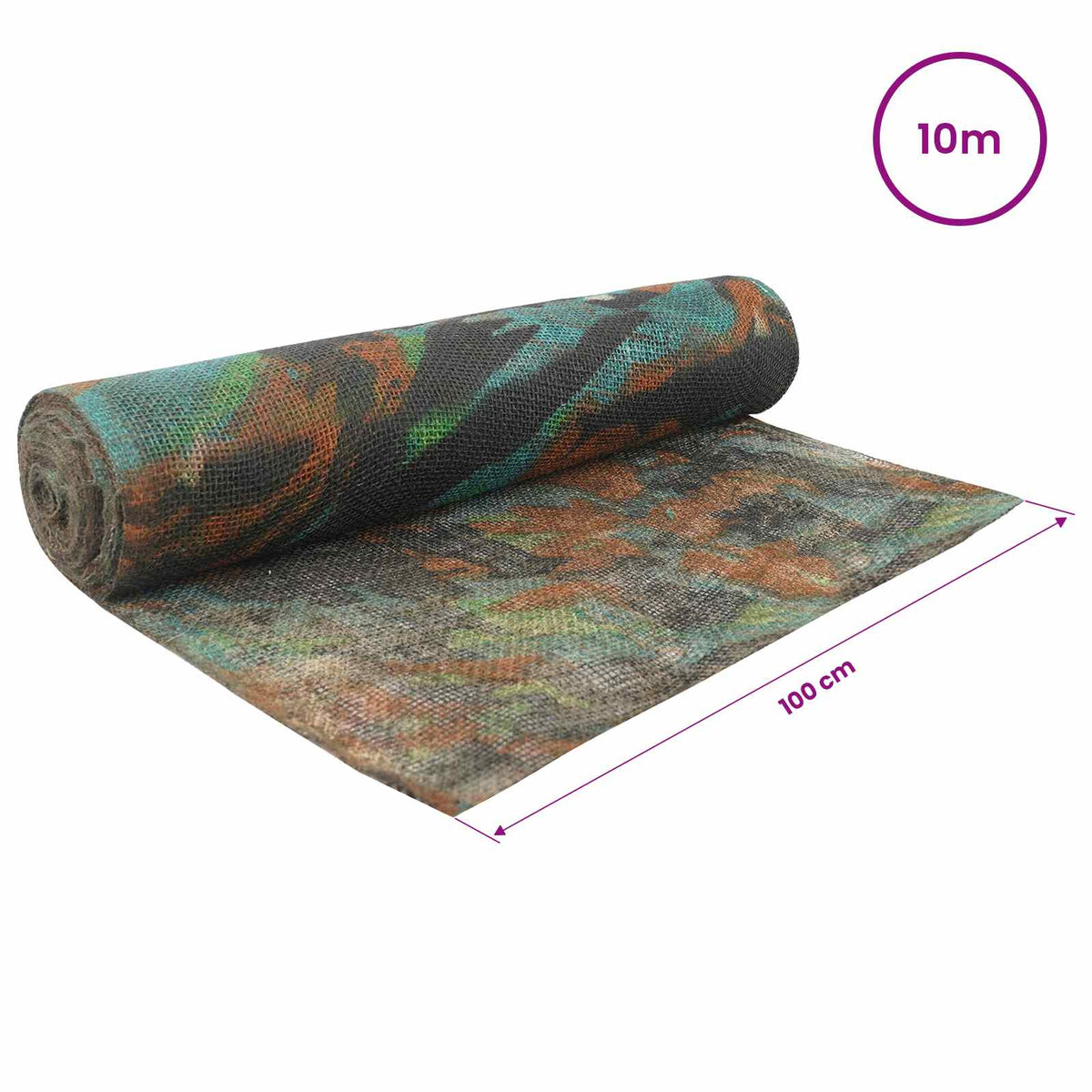 Jutena rola 100 x 1000 cm Maskirna