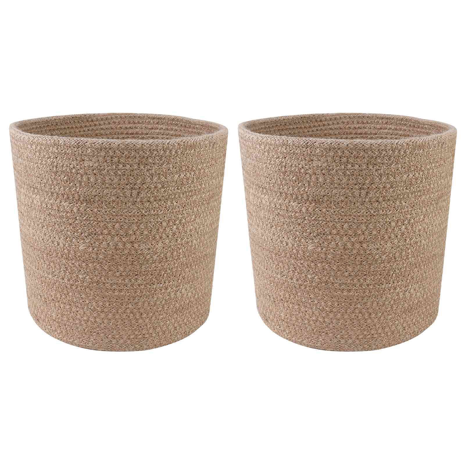 Set saksija za biljke 2 pcs Prirodna Ø 21 x 21 cm 100% Jut