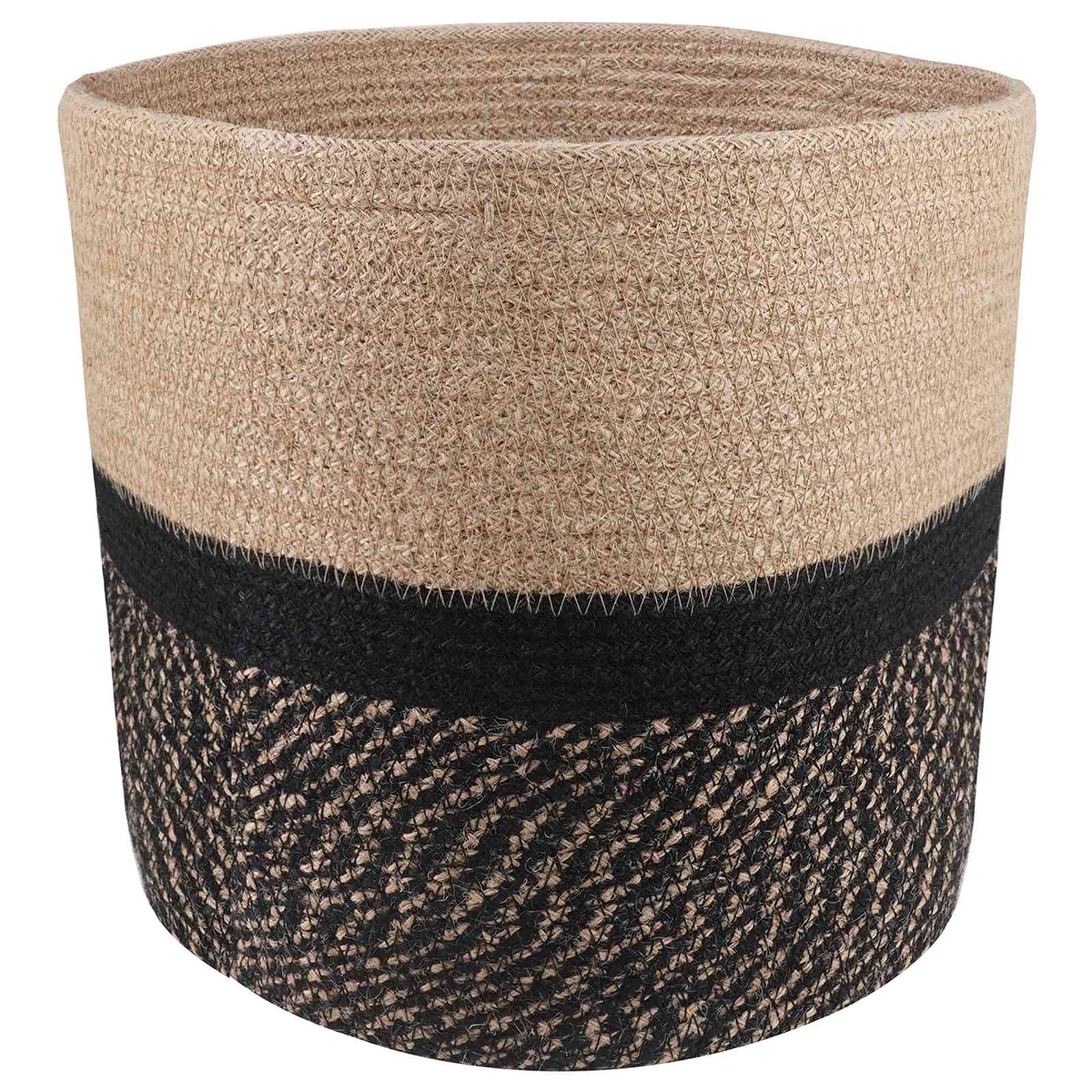 Set saksija za biljke 2 pcs Prirodna i crna Ø 28 x 28 cm