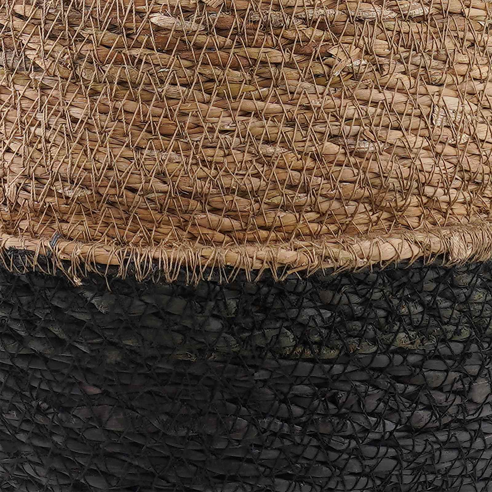 Saksija za biljke s ručkama 2 pcs Crna Ø 45 x 36 cm