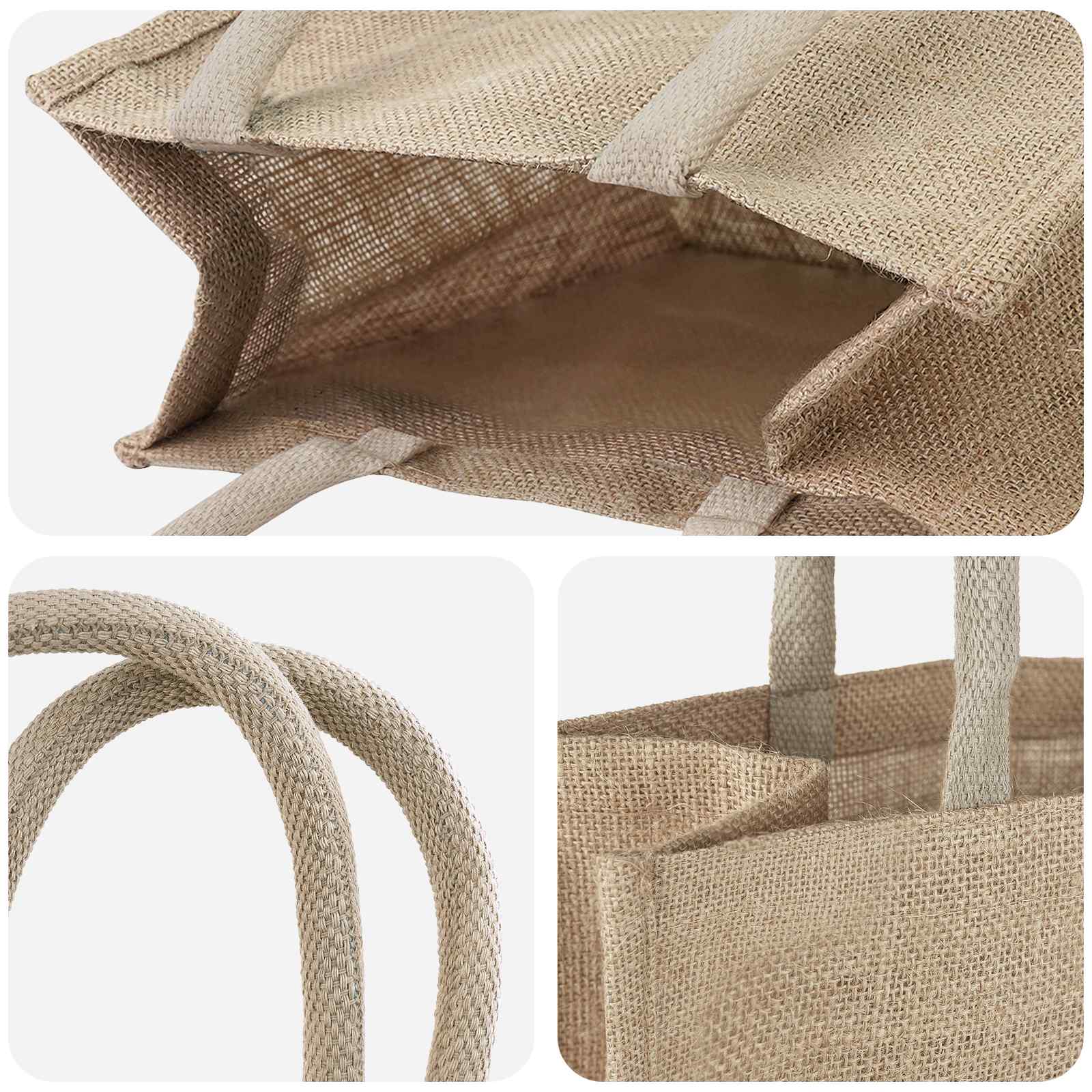 Torbe od jute 10 Prirodna 26 x 22 x 14 cm 100% Jut