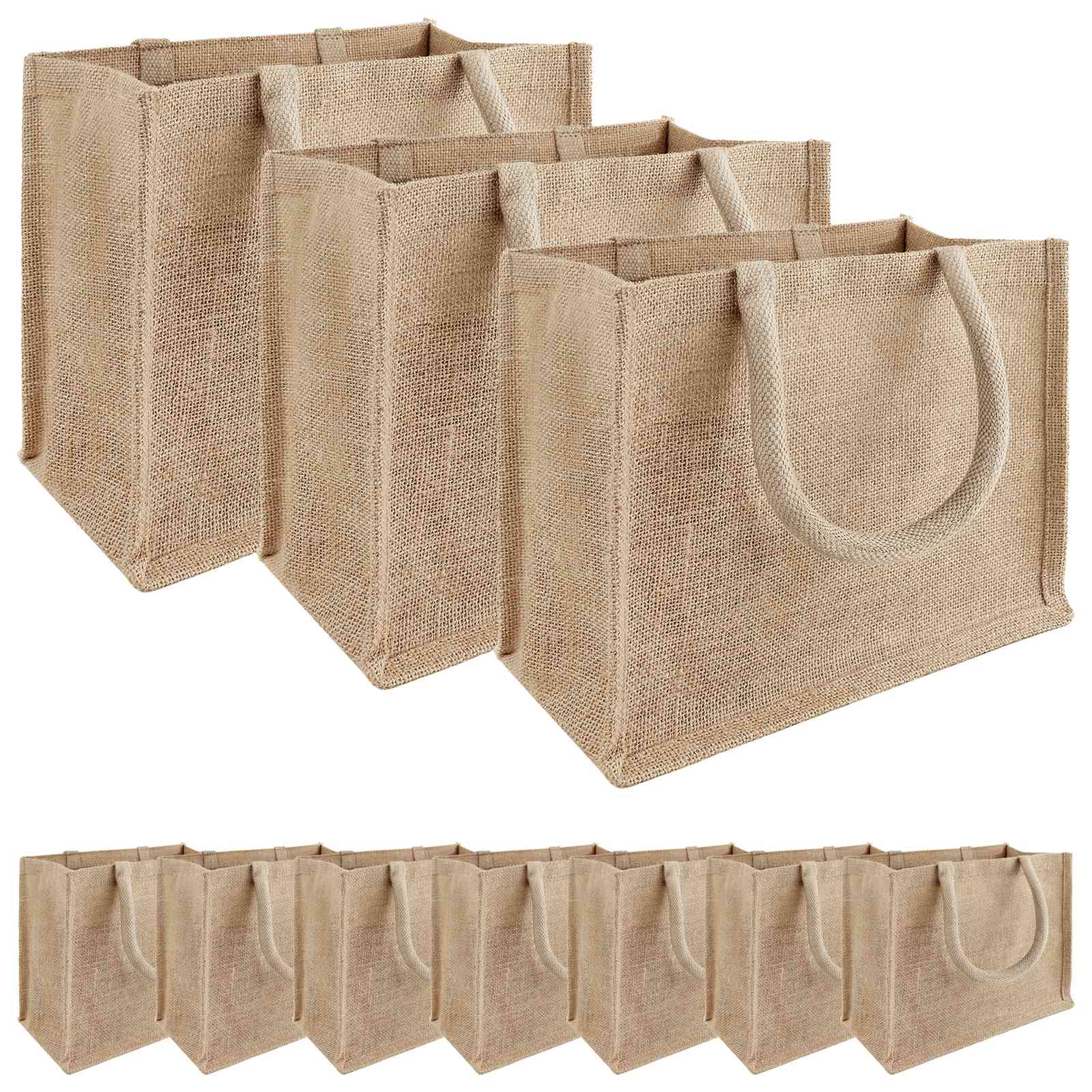 Torbe od jute 10 Prirodna 26 x 22 x 14 cm 100% Jut