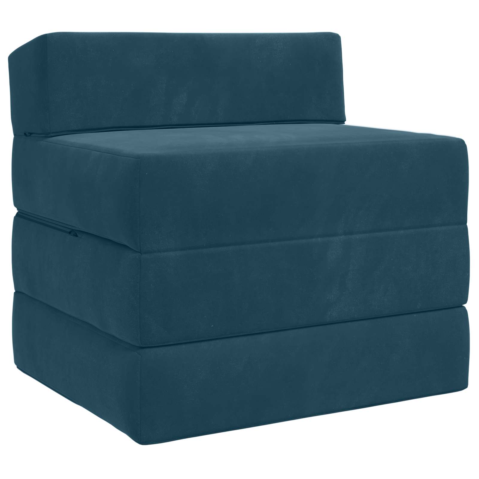 Sofa na razvlačenje Plava 200 x 70 x 15 cm Baršun