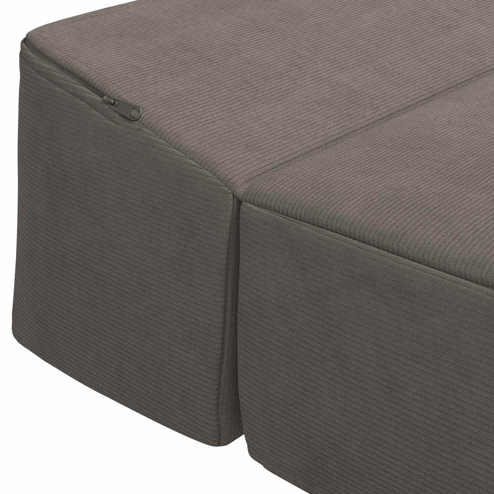 Sofa na razvlačenje Svjetlosiva 200 x 70 x 15 cm
