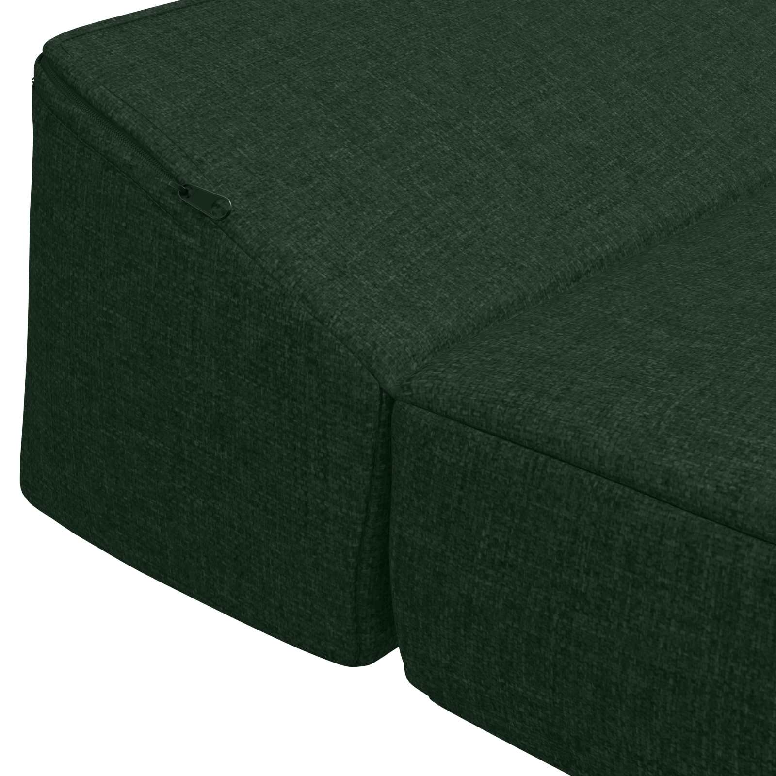 Sofa na razvlačenje Tamnozelena 200 x 70 x 10 cm Tkanina
