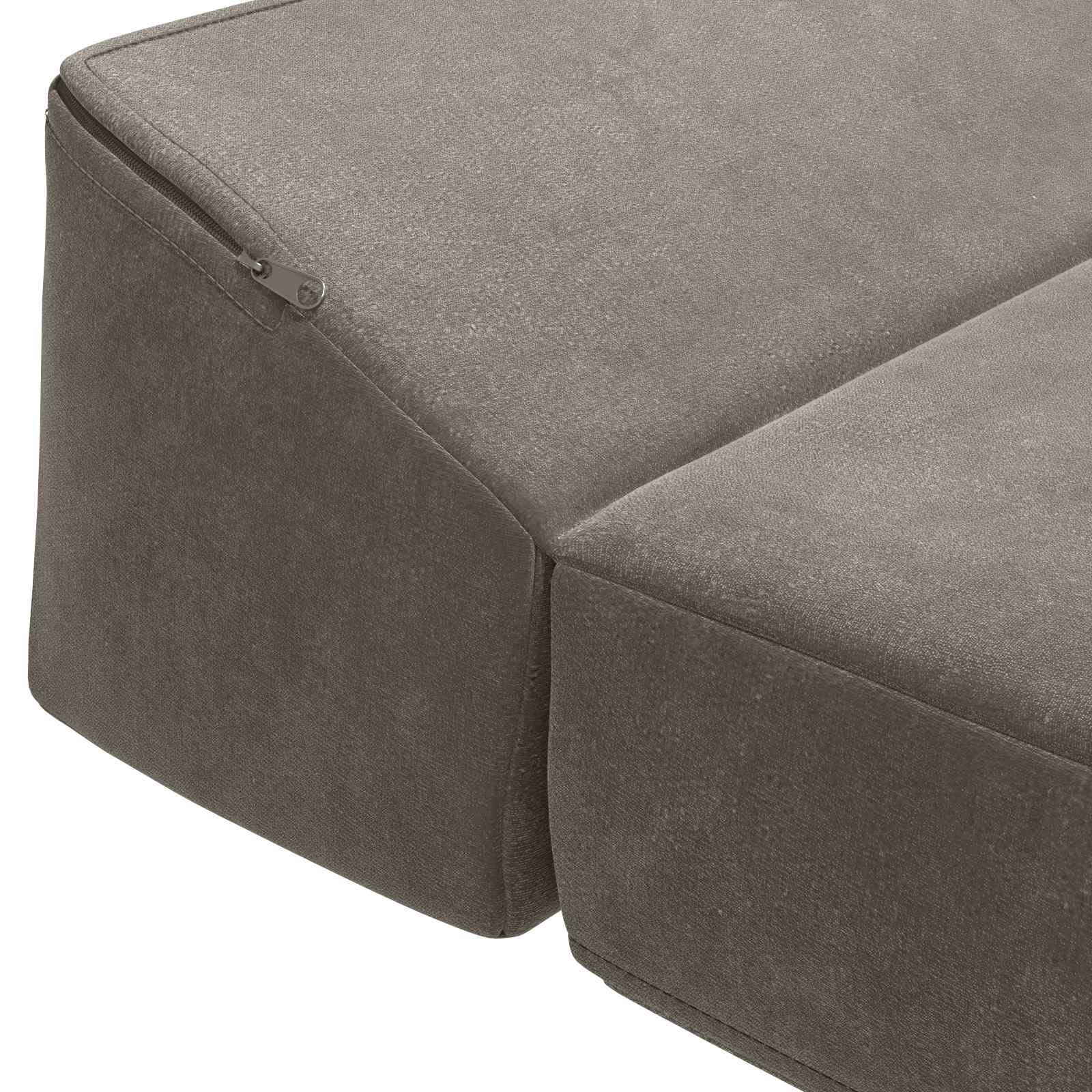 Sofa na razvlačenje Svjetlosiva 200 x 70 x 10 cm Baršun