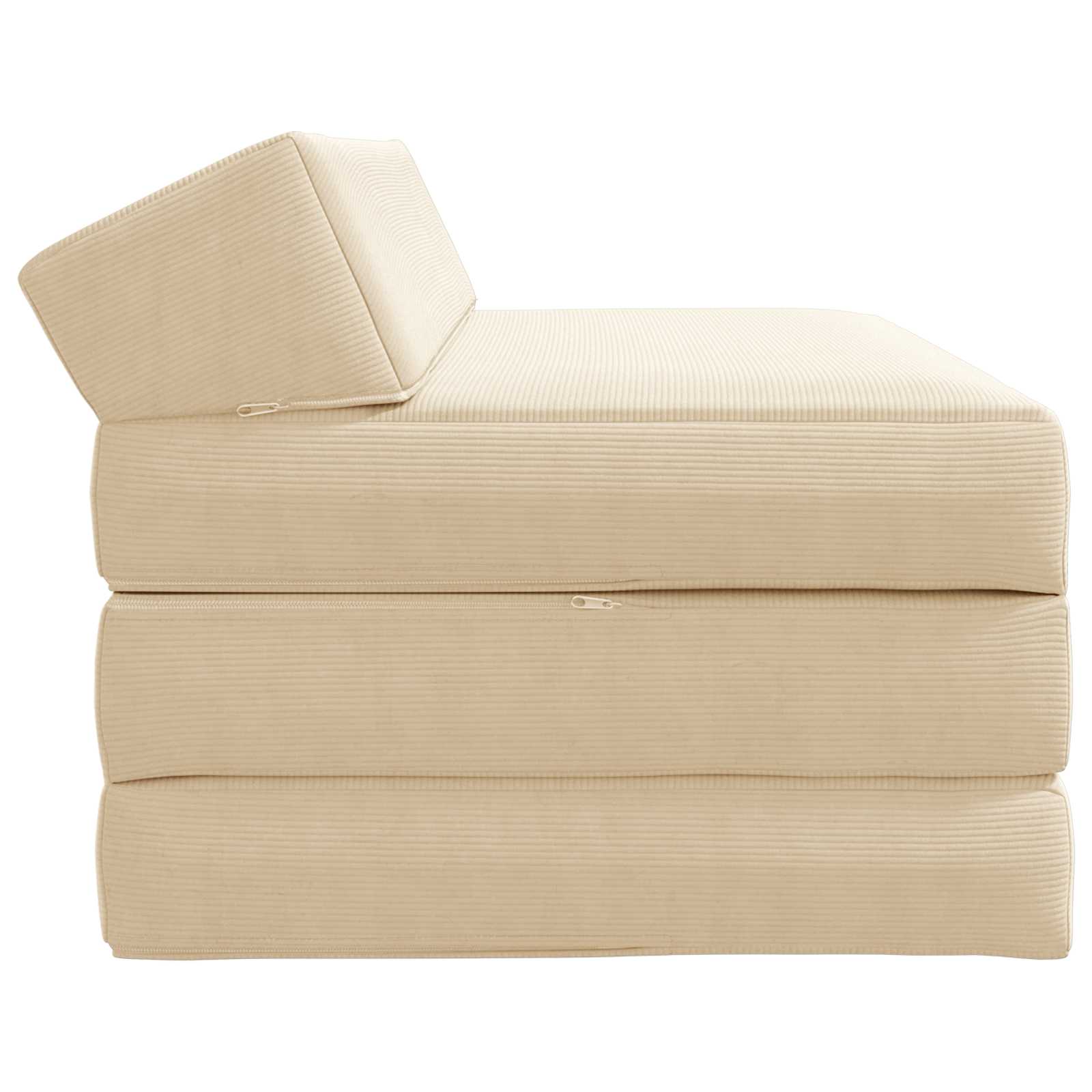 Sofa na razvlačenje Krem 120 x 60 x 49 cm Tkanina