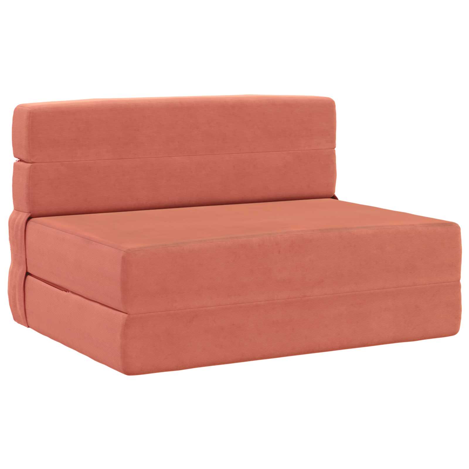 Sofa na razvlačenje Crvena narančasta 70 x 72 x 60 cm Tkanina