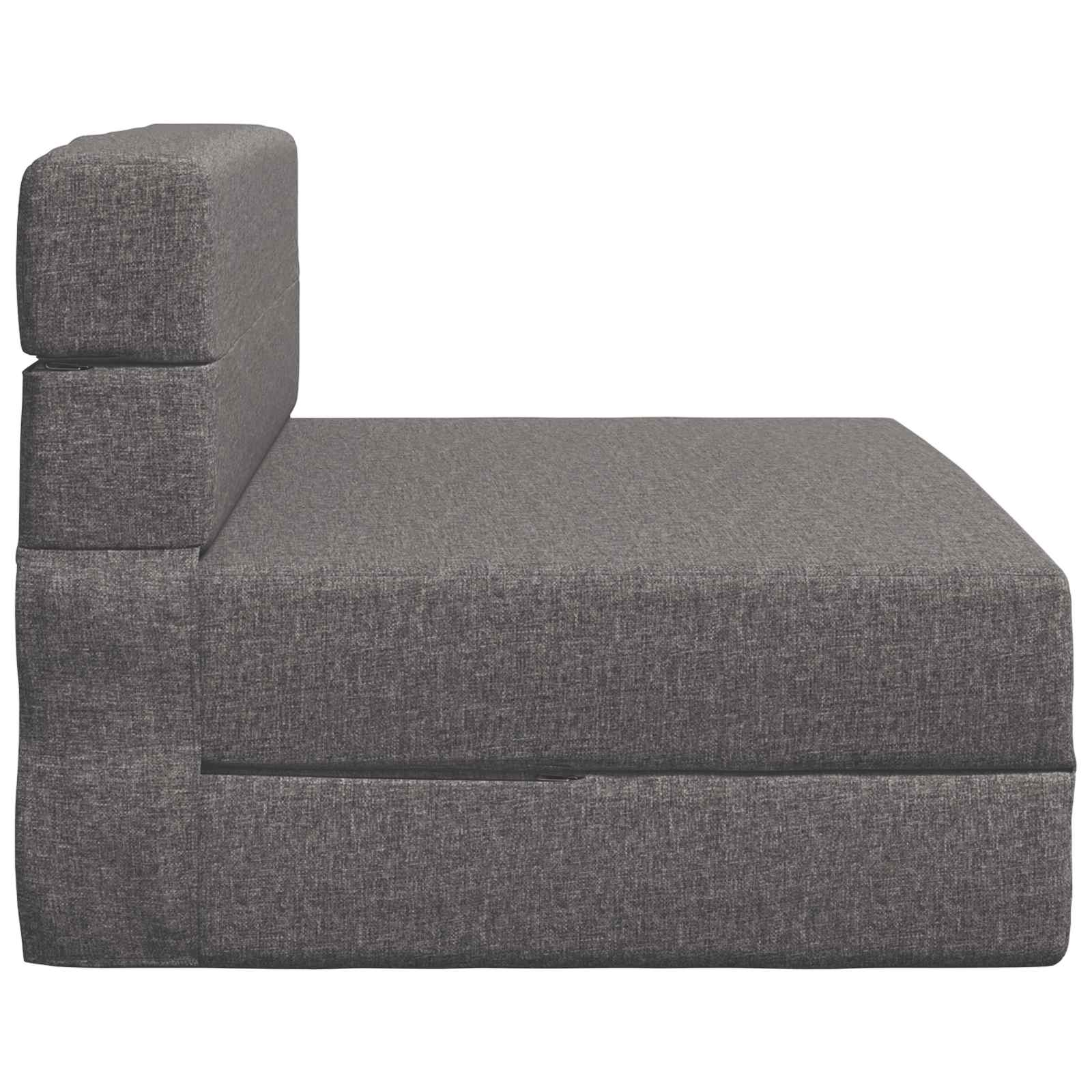 Preklopni madrac za sofu Svjetlosiva 70 x 80 x 60 cm Tkanina