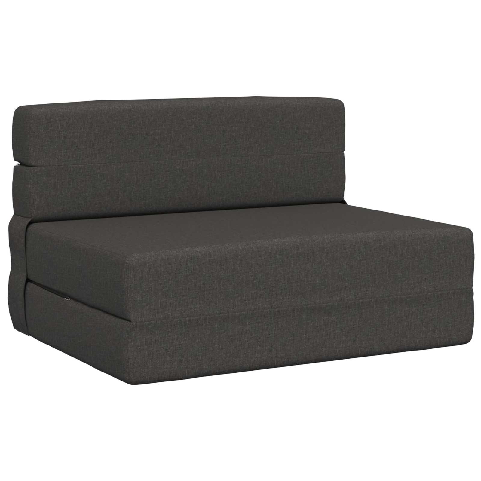 Preklopni madrac za sofu Tamnosiva 70 x 80 x 60 cm Tkanina