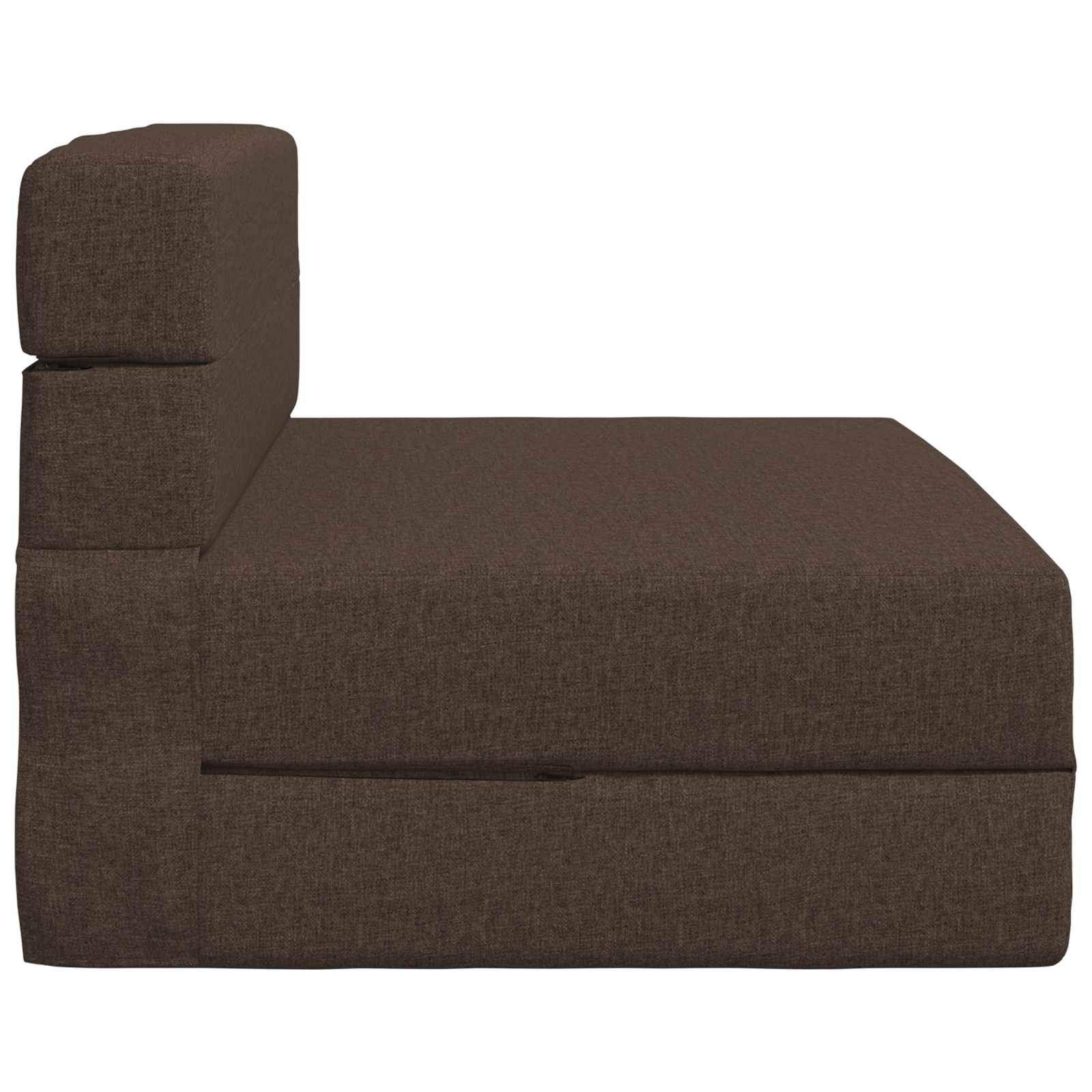 Preklopni madrac za sofu Sivosmeđa 70 x 80 x 60 cm Tkanina