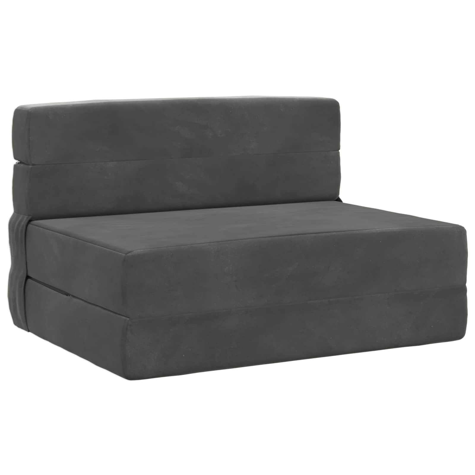 Preklopni madrac za sofu Tamnosiva 70 x 80 x 60 cm Tkanina