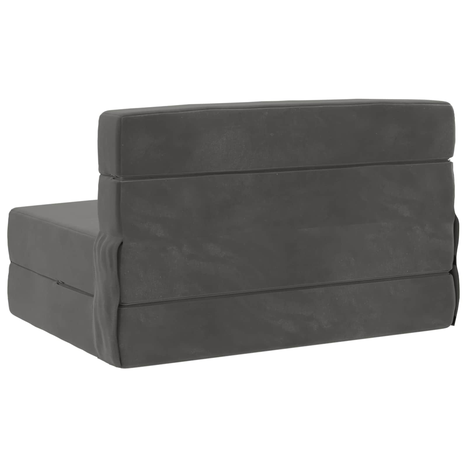Preklopni madrac za sofu Tamnosiva 70 x 80 x 60 cm Tkanina