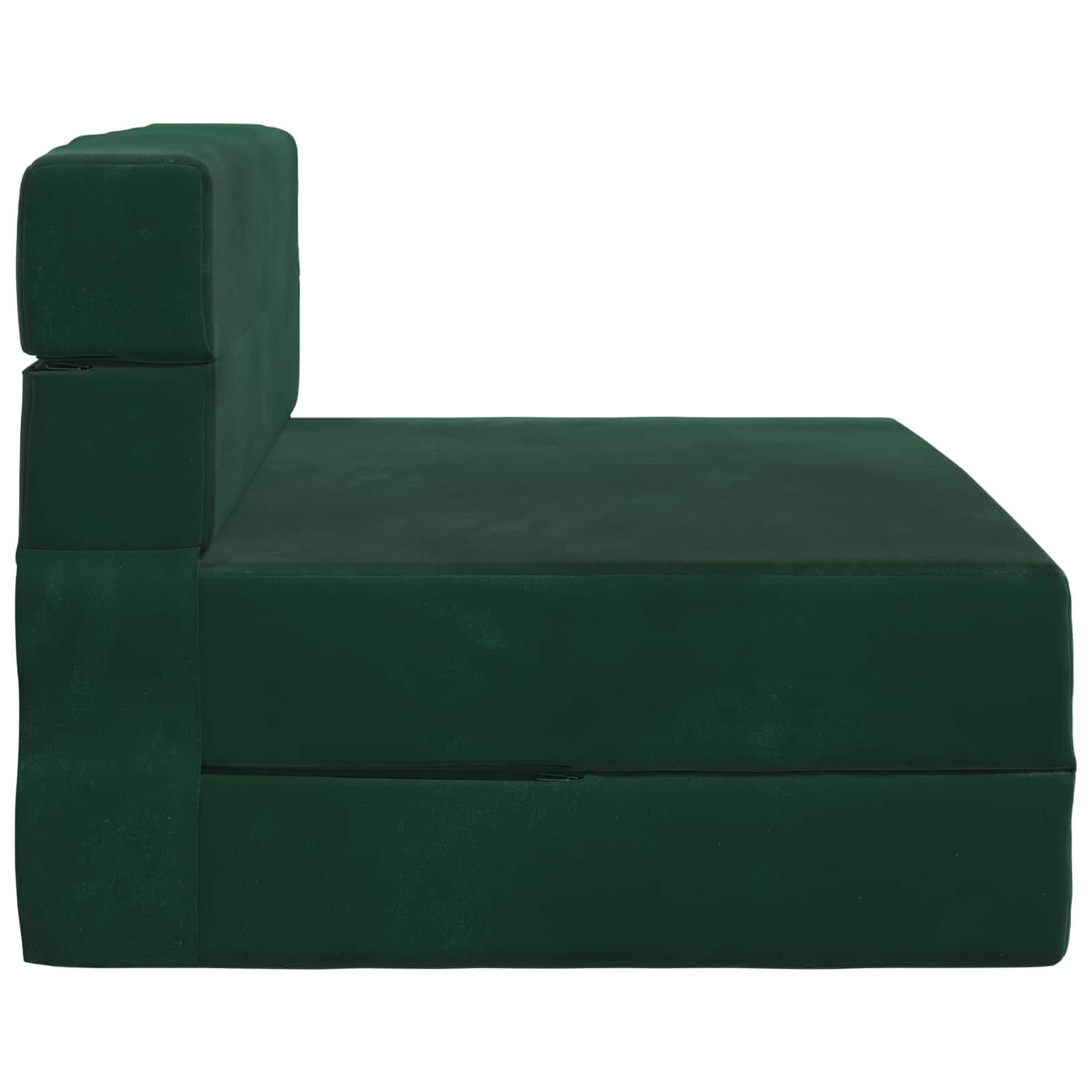 Sofa na razvlačenje Tamnozelena 70 x 80 x 60 cm Tkanina