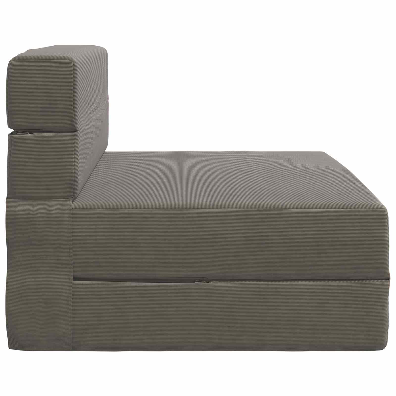 Preklopni madrac za sofu Svjetlosiva 70 x 80 x 60 cm Tkanina