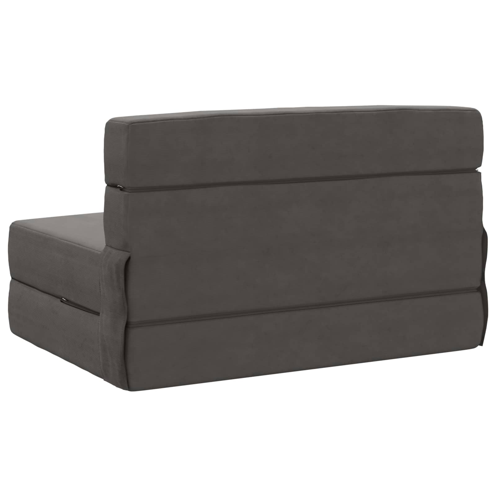 Preklopni madrac za sofu Tamnosiva 70 x 80 x 60 cm Tkanina