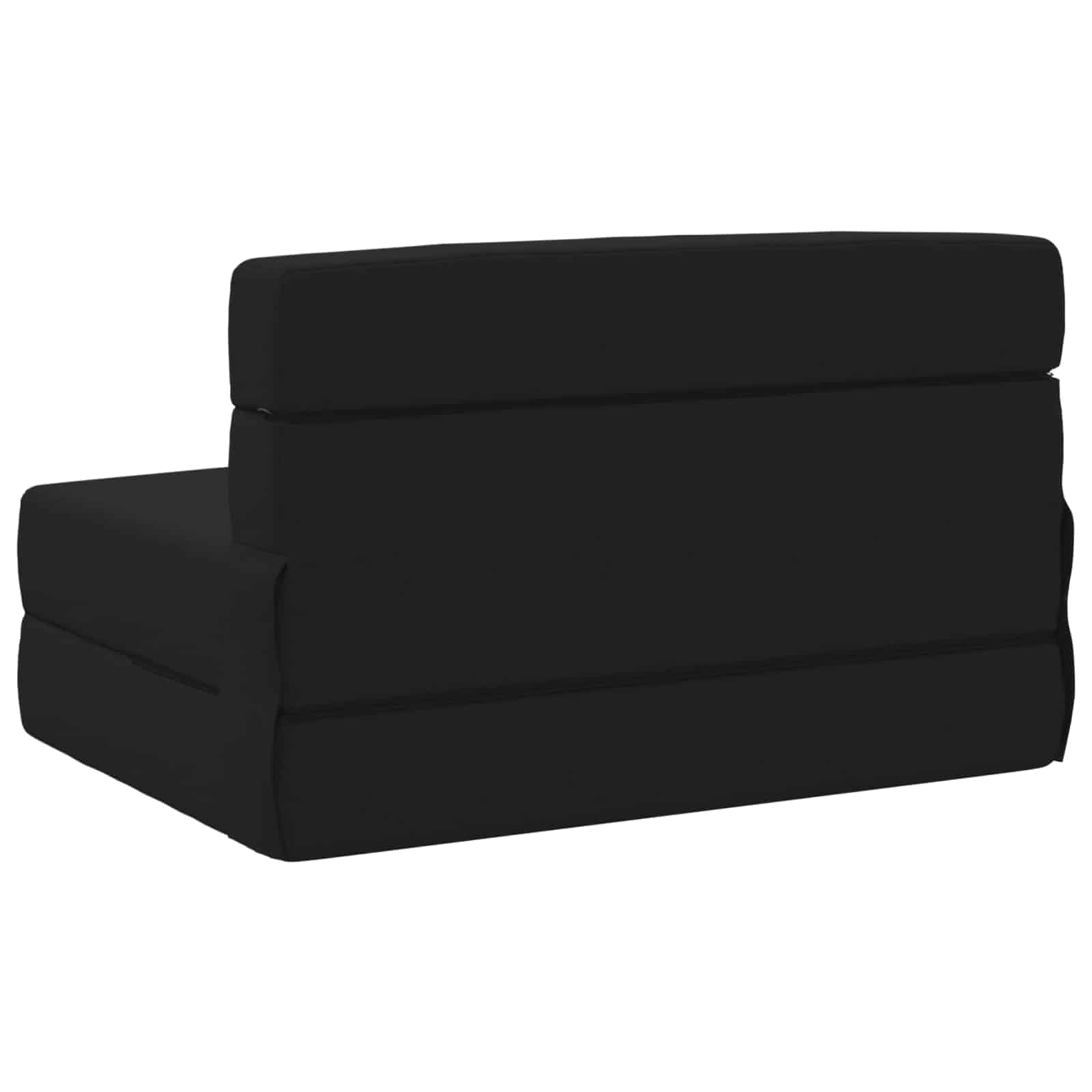 Preklopni madrac za sofu Crna 100 x 80 x 60 cm Tkanina