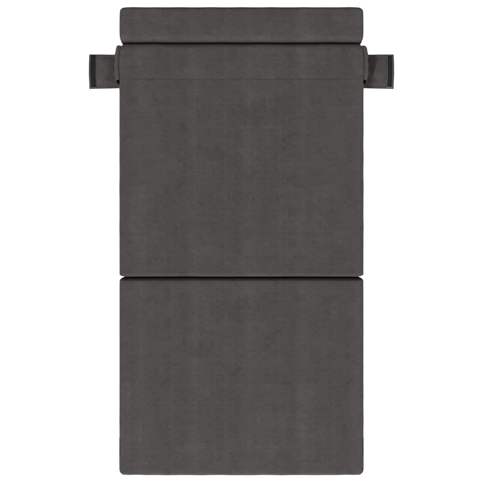 Preklopni madrac za sofu Tamnosiva 100 x 80 x 60 cm Tkanina