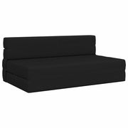 Preklopni madrac za sofu Crna 152 x 86,5 x 60 cm Tkanina