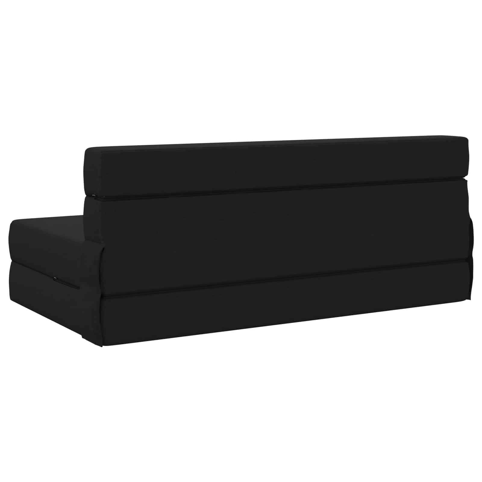 Preklopni madrac za sofu Crna 152 x 86,5 x 60 cm Tkanina