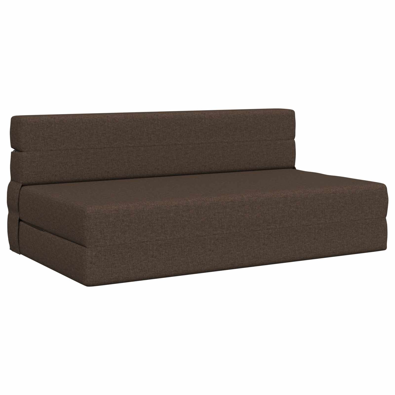 Preklopni madrac za sofu Sivosmeđa 152 x 86,5 x 60 cm Tkanina