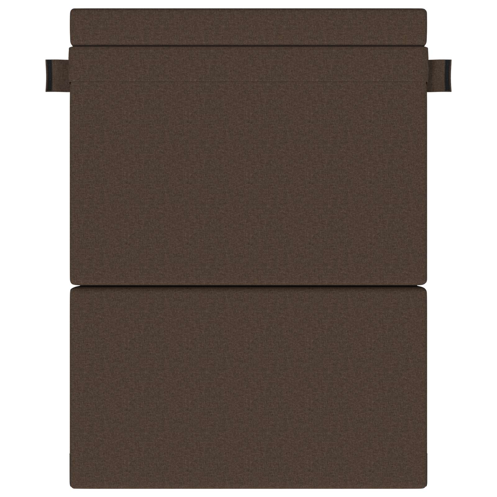 Preklopni madrac za sofu Sivosmeđa 152 x 86,5 x 60 cm Tkanina