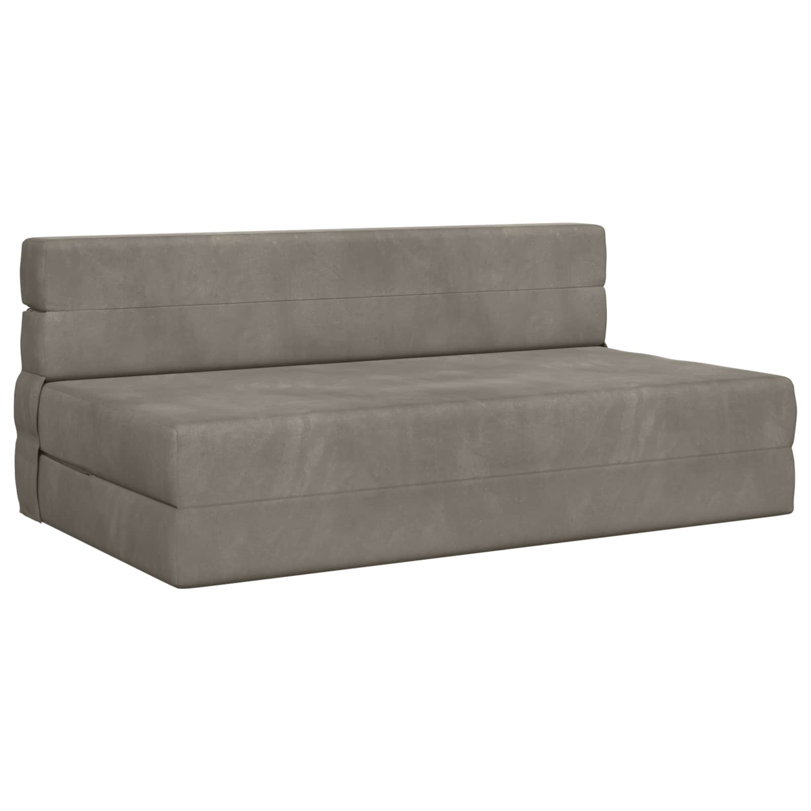 Preklopni madrac za sofu Svjetlosiva 152 x 86,5 x 60 cm Tkanina