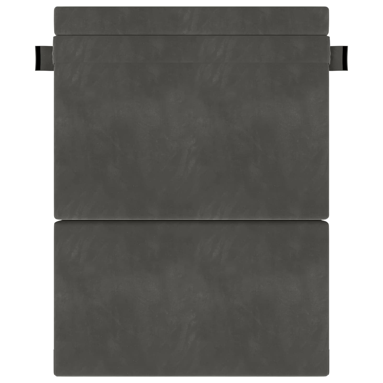 Preklopni madrac za sofu Tamnosiva 152 x 86,5 x 60 cm Tkanina