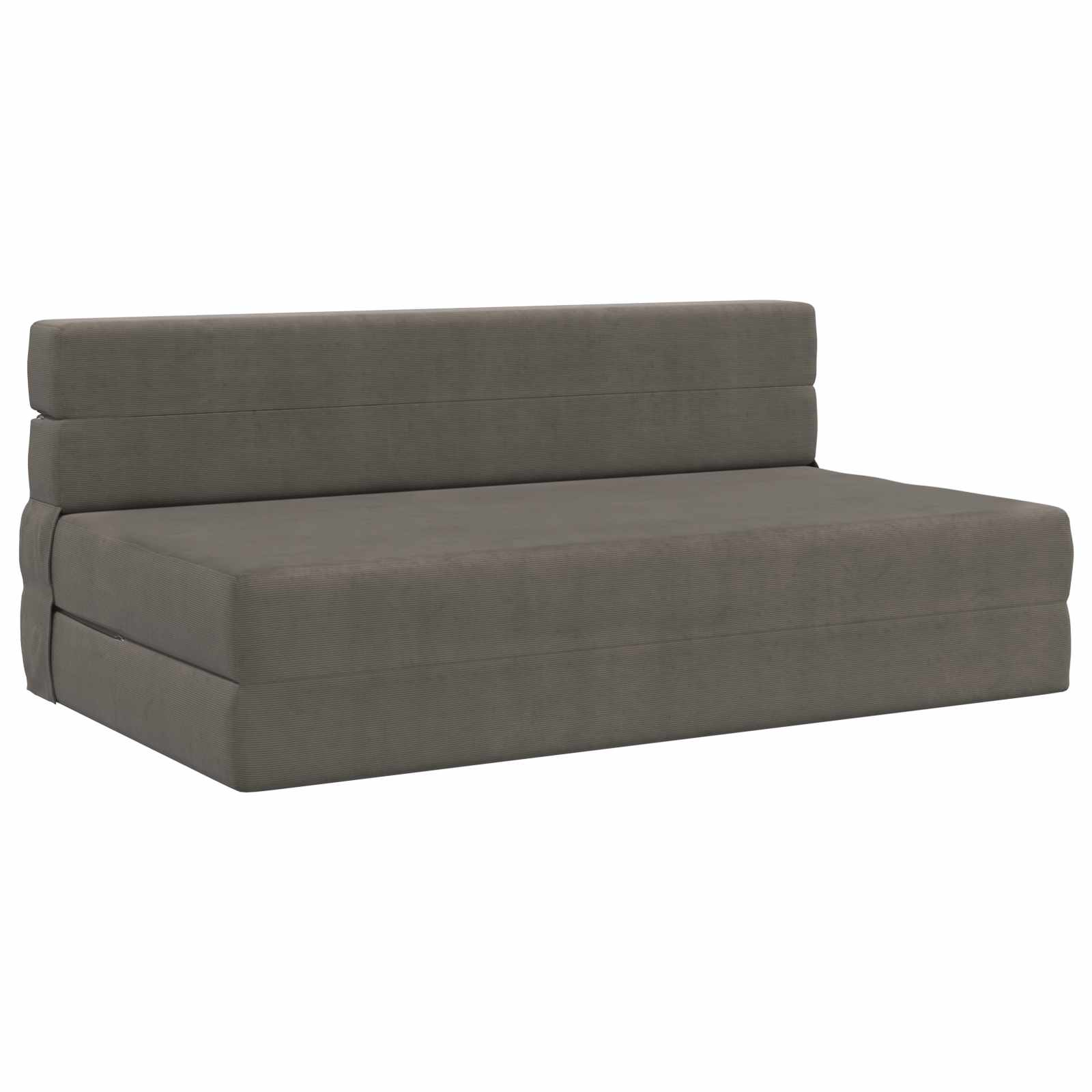 Preklopni madrac za sofu Svjetlosiva 152 x 86,5 x 60 cm Tkanina