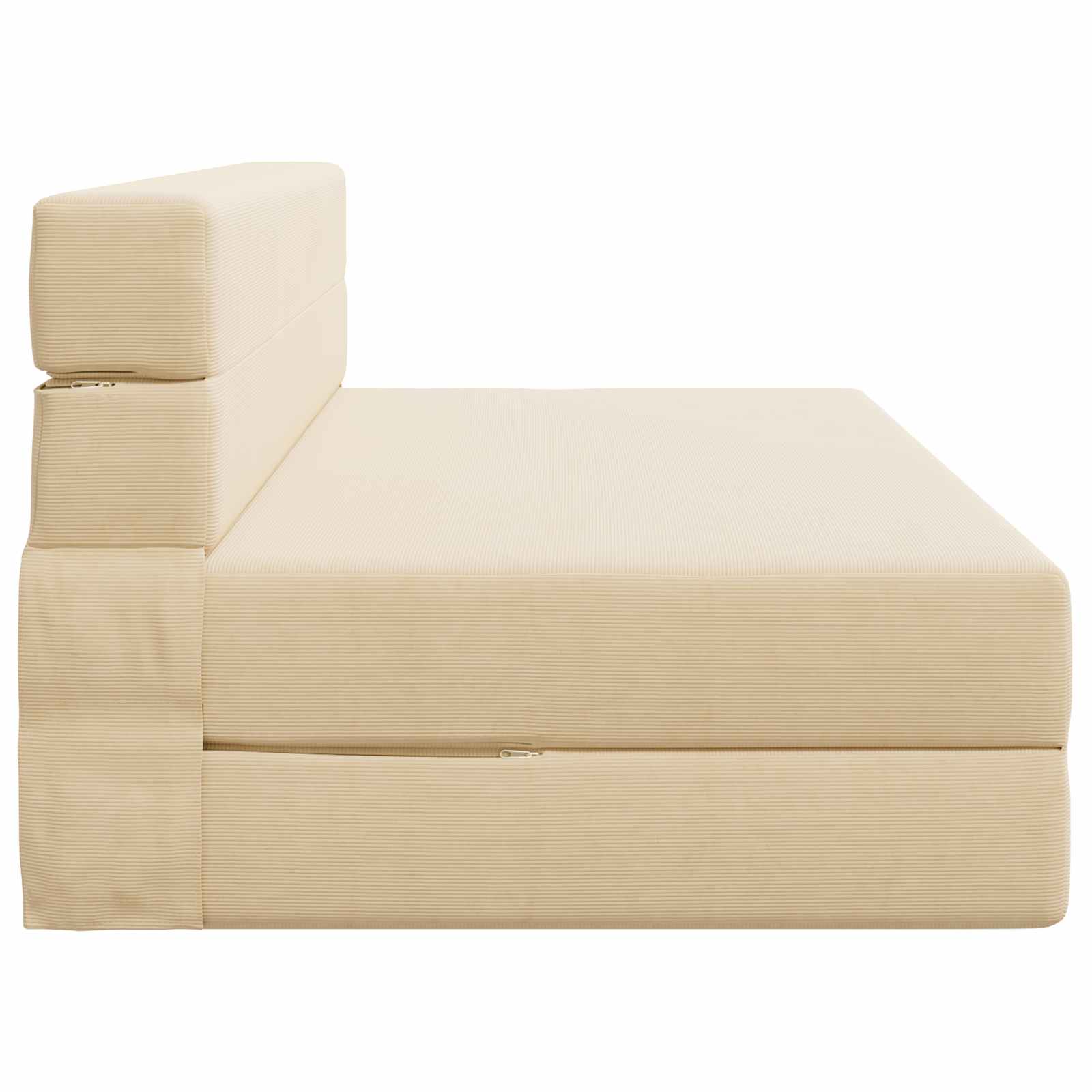 Preklopni madrac za sofu Krem 152 x 86,5 x 60 cm Tkanina