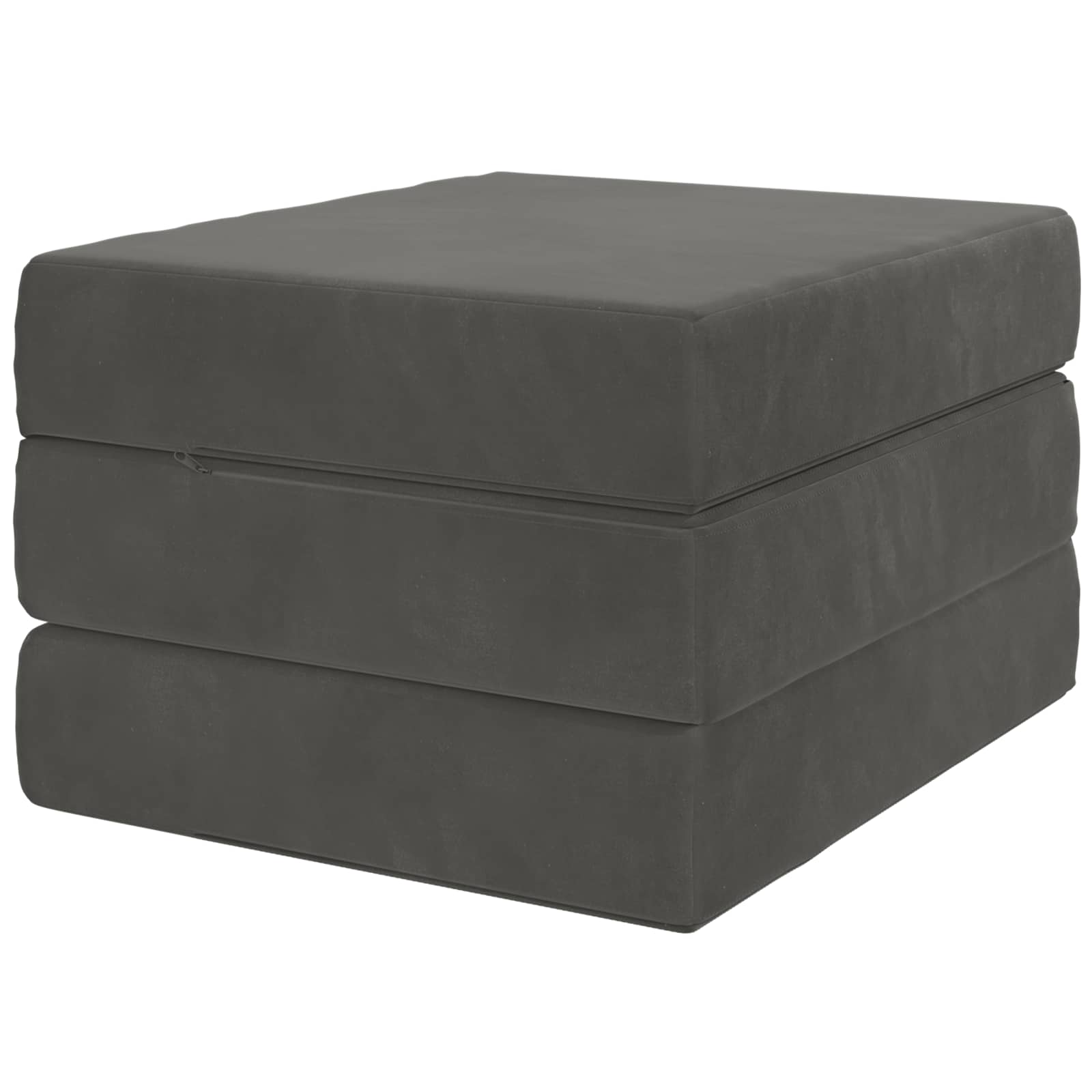 Sofa na razvlačenje 90 x 63 x 45 cm Tamnosiva