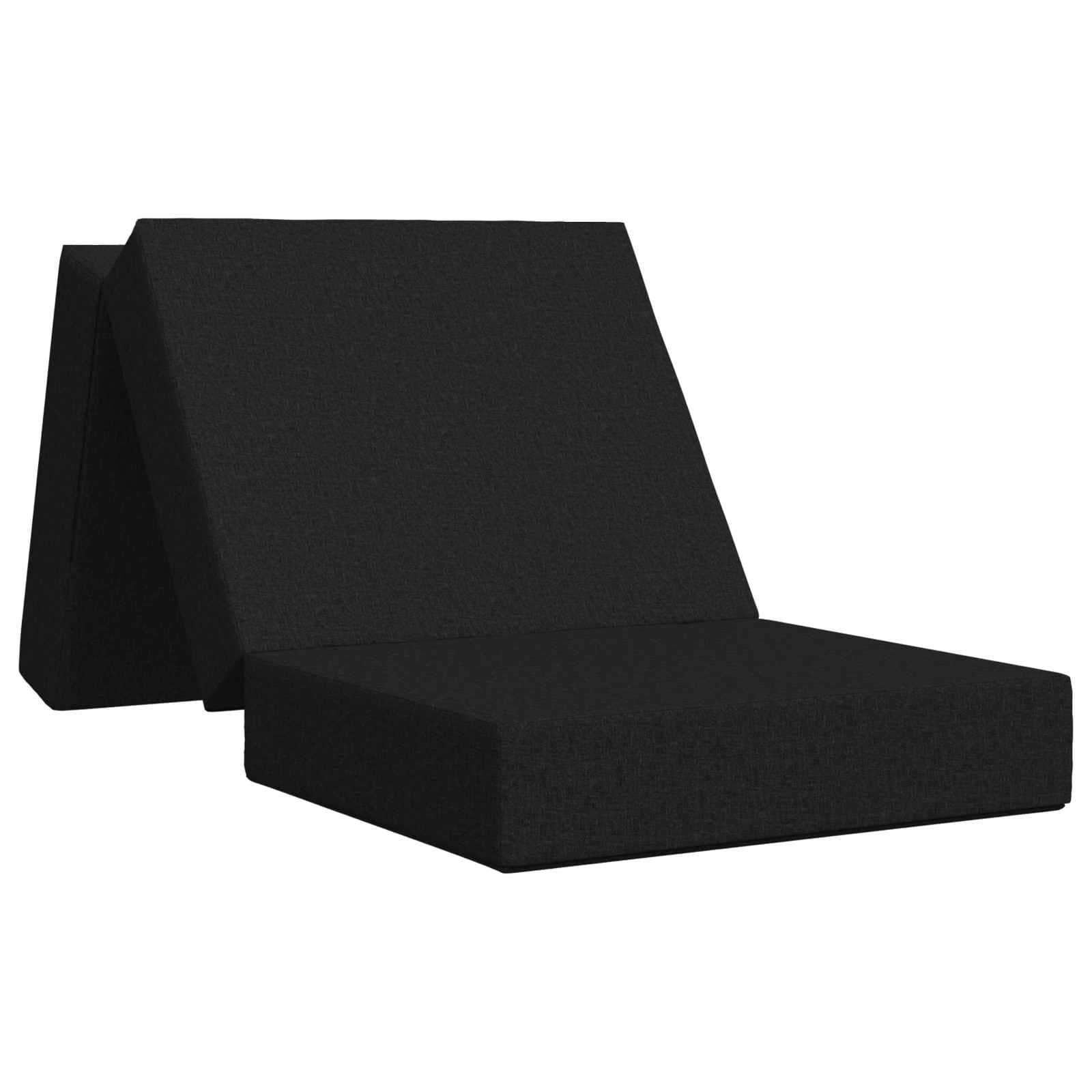 Sofa na razvlačenje 75 x 67 x 45 cm Crna