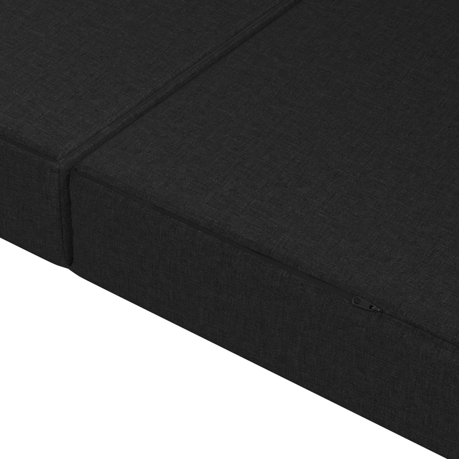 Sofa na razvlačenje 80 x 67 x 45 cm Crna