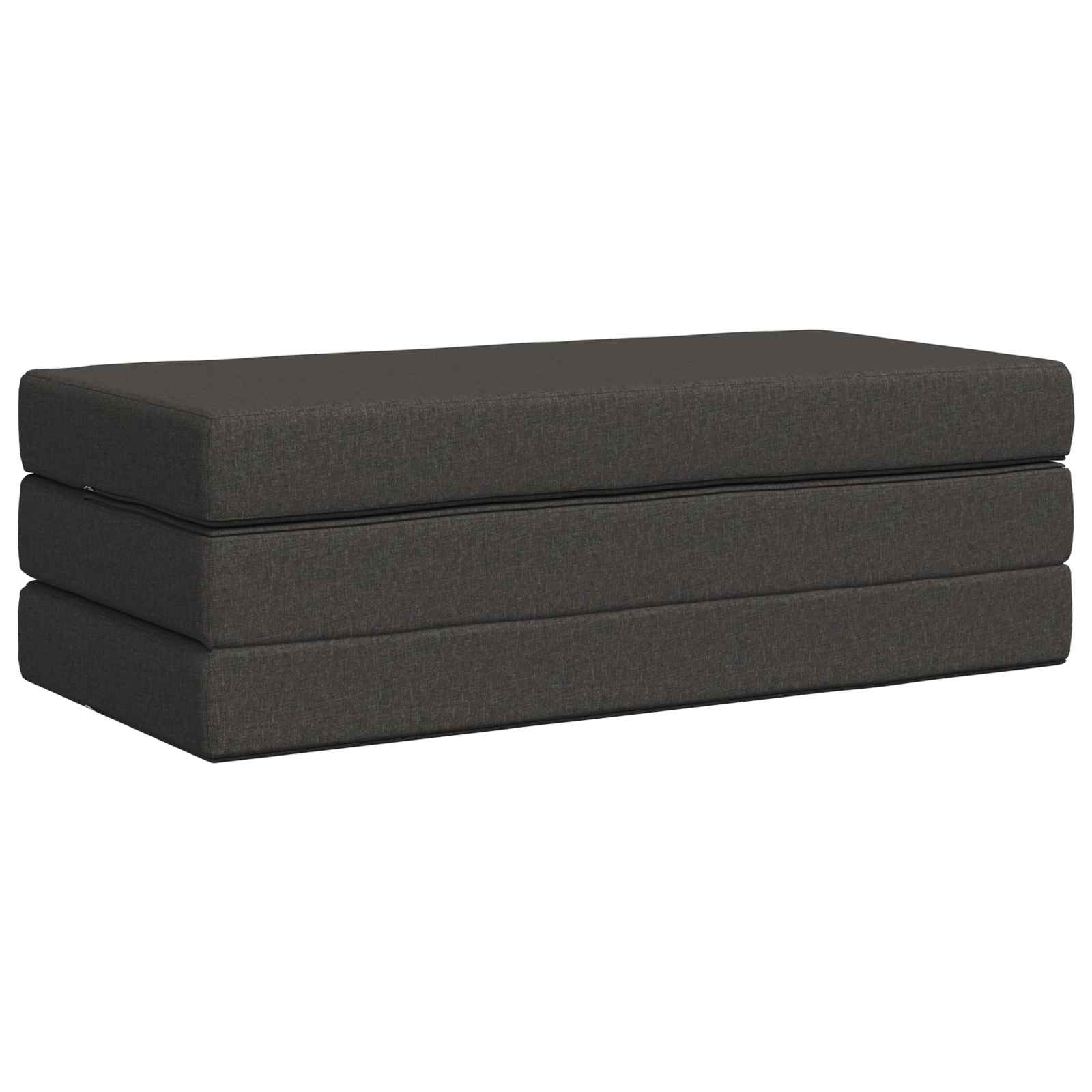 Sofa na razvlačenje 140 x 67 x 45 cm Tamnosiva