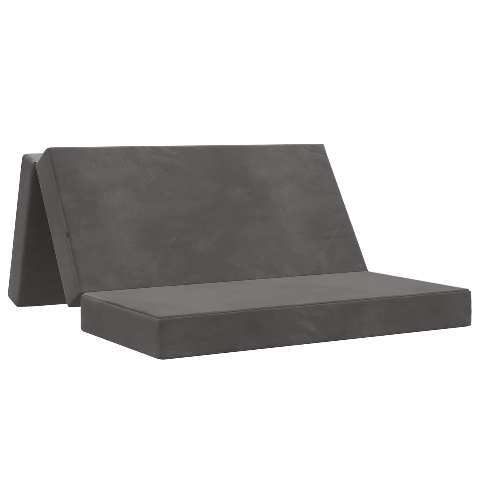 Sofa na razvlačenje 140 x 67 x 45 cm Tamnosiva