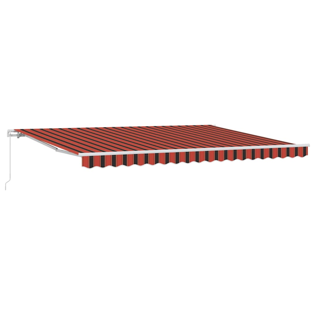 Skrovita tenda Narančasta i smeđa 450 × 300 cm