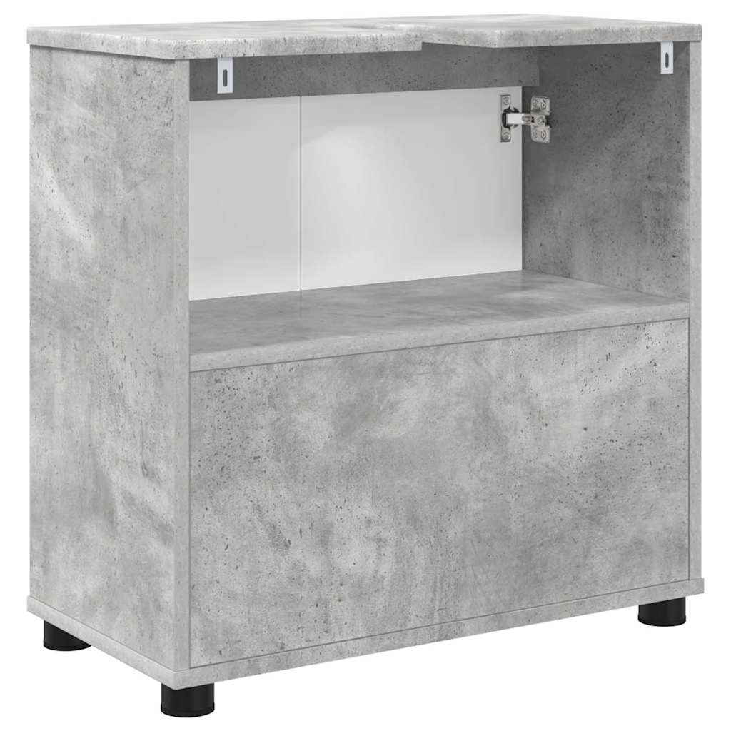 Ormarić za umivaonik s policom Betonski sivi 60 x 30 x 60 cm
