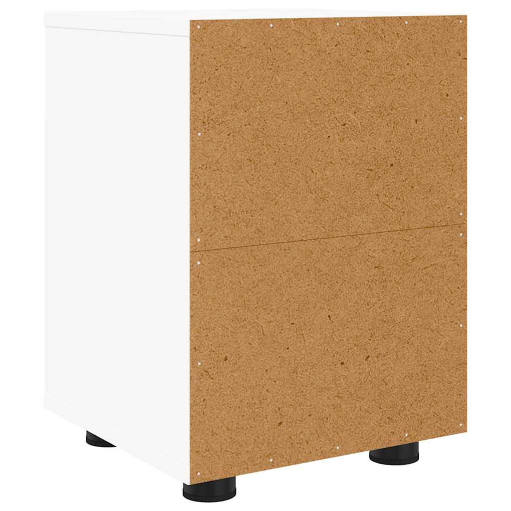 Noćni ormarići 2 pcs Bijelo 30,5 x 30 x 43 cm Konstruirano drvo