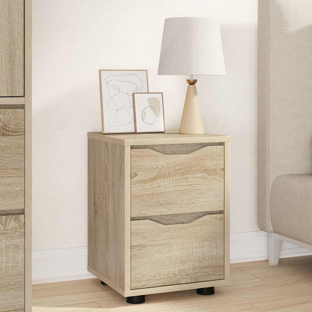 Noćni ormarići s ladicama 2 pcs Sonoma hrast 30,5 x 30 x 43 cm