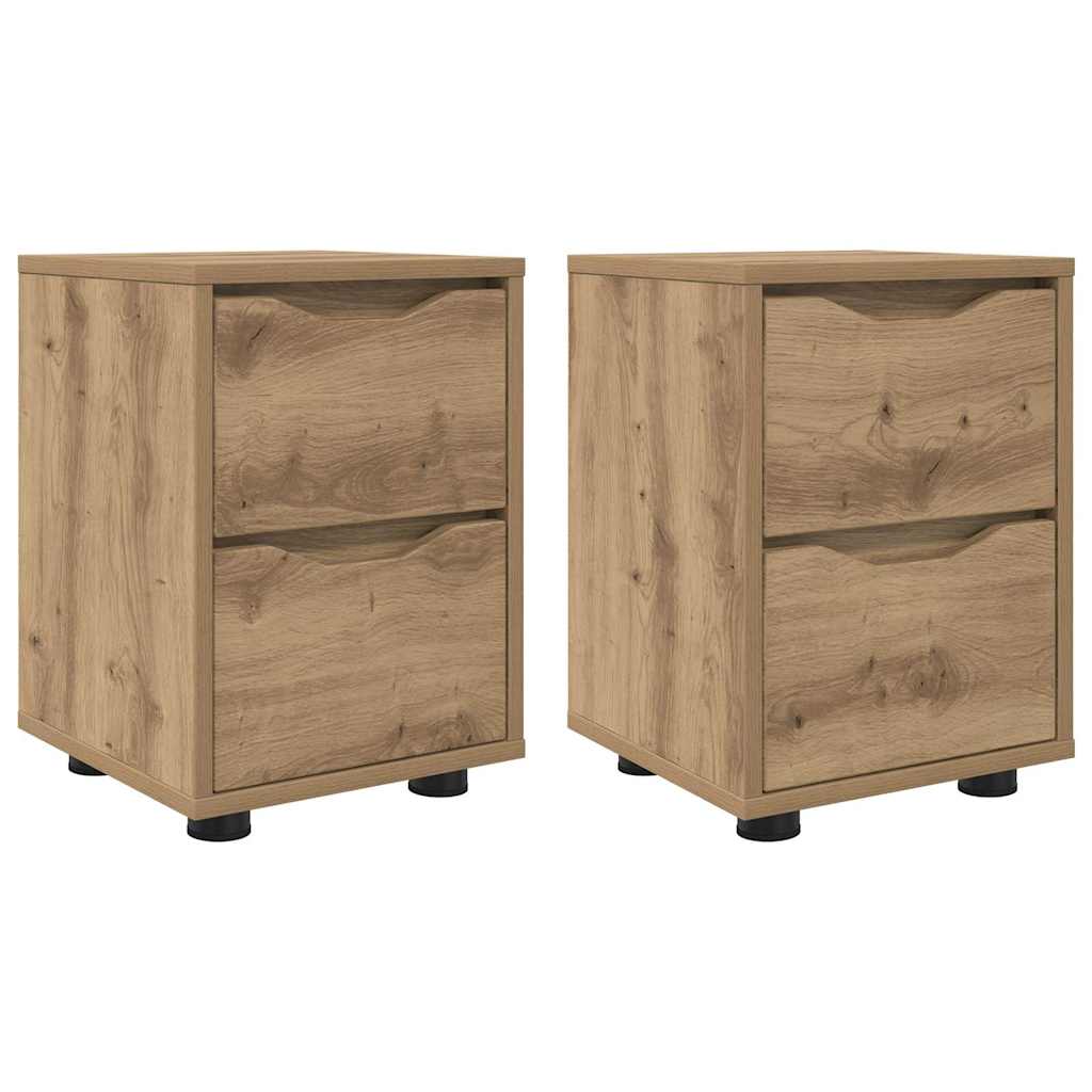 Noćni ormarići 2 pcs Umjetnički hrast 30,5 x 30 x 43 cm