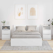 Noćni ormarići 2 pcs Bijelo 40 x 30 x 467 cm Konstruirano drvo