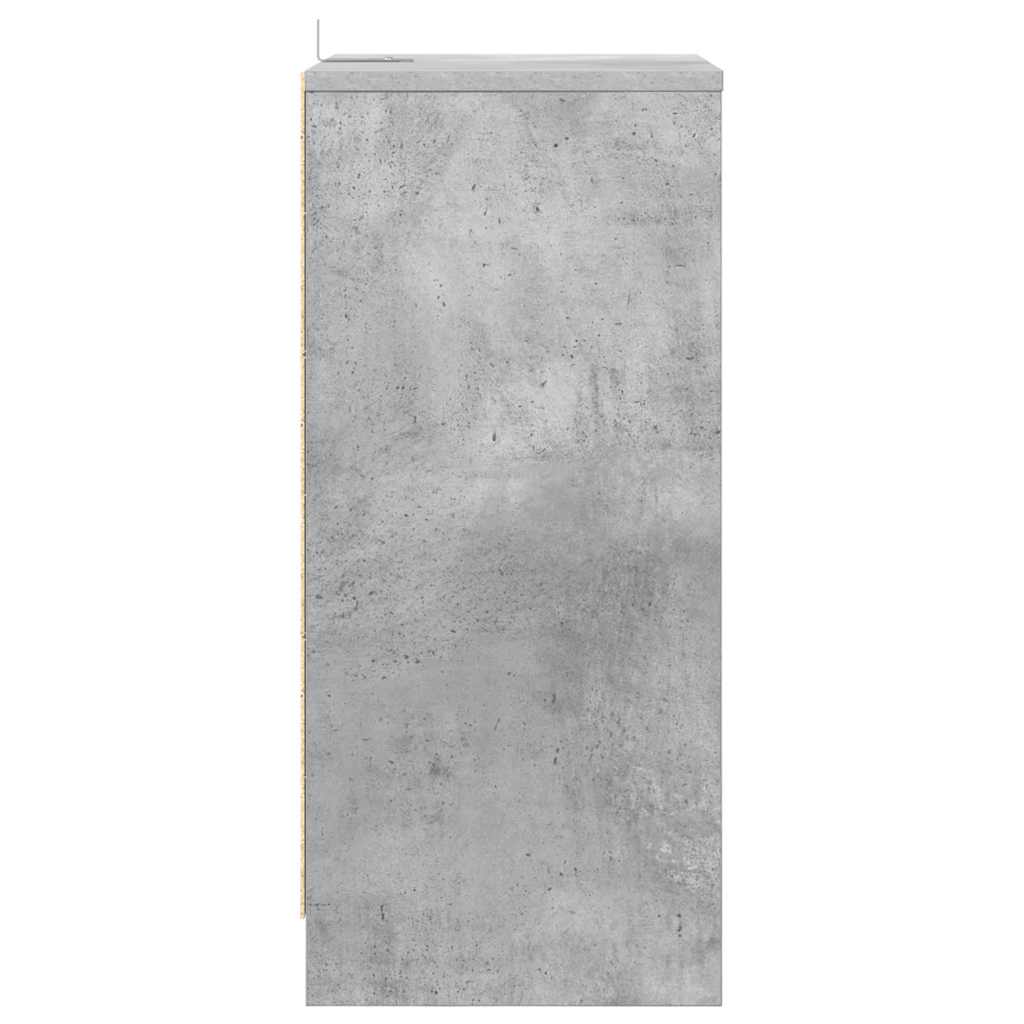 Noćni ormarići s ladicama 2 pcs Betonski sivi 40 x 30 x 467 cm