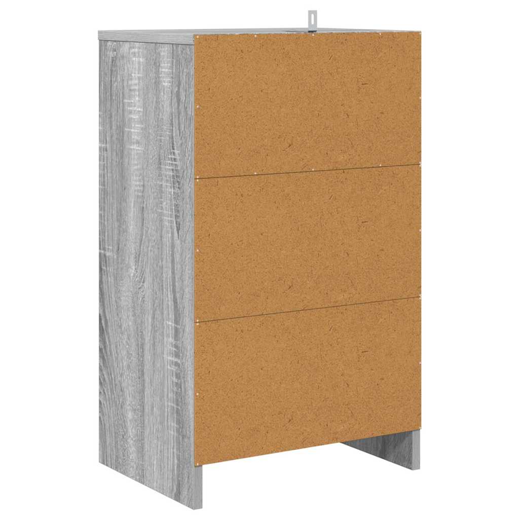 Noćni ormarići s ladicama 2 pcs Siva Sonoma 40 x 30 x 467 cm