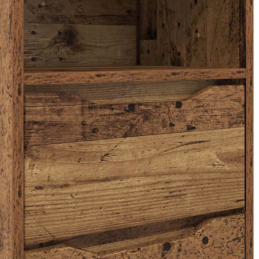 Noćni ormarići s ladicama 2 pcs Staro drvo 40 x 30 x 467 cm