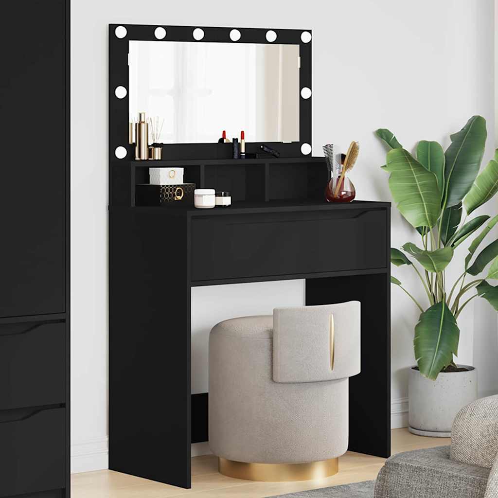 Stolovi za presvlačenje u spavaćoj sobi Crna 80 x 39,6 x 135 cm