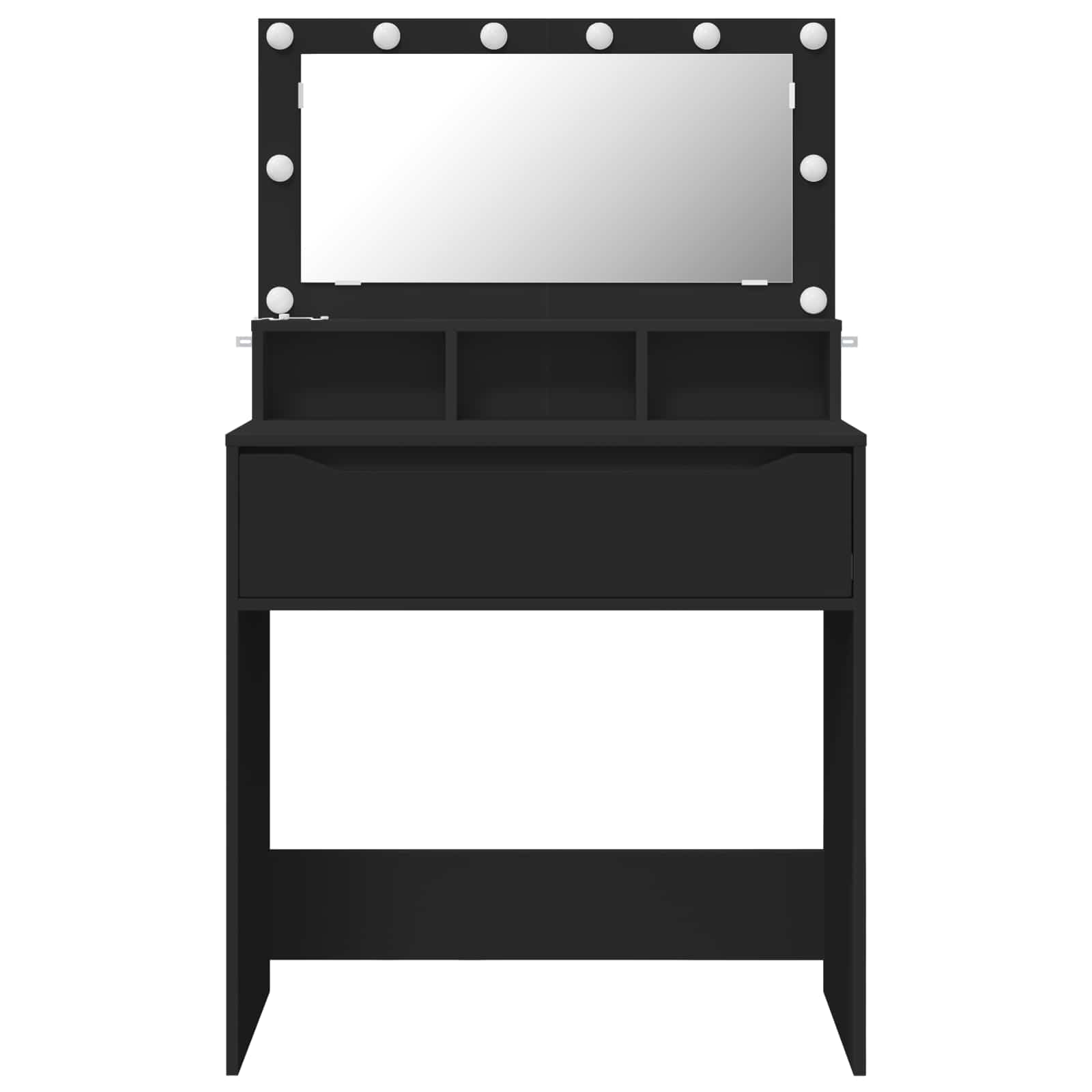 Stolovi za presvlačenje u spavaćoj sobi Crna 80 x 39,6 x 135 cm